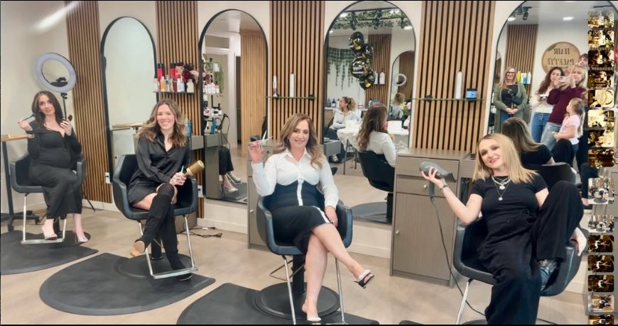 The Hair Palette Beauty Salon team at their styling stations